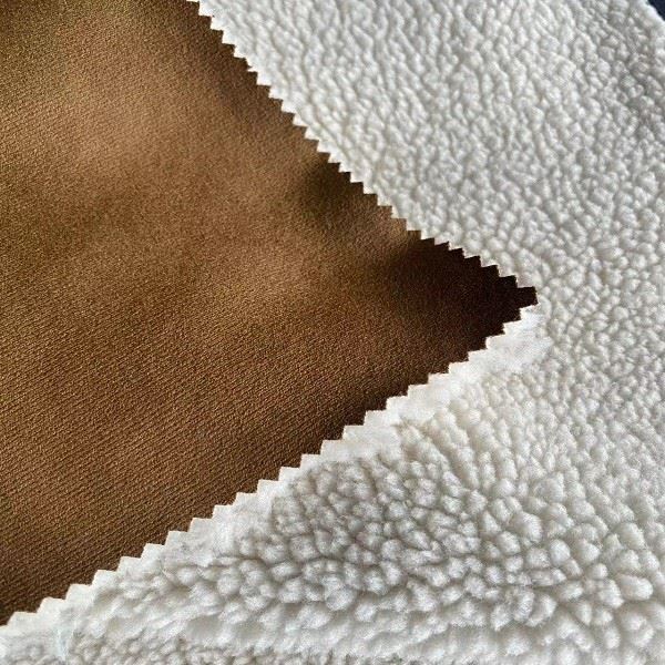 Sherpa Suede Vest Fabric